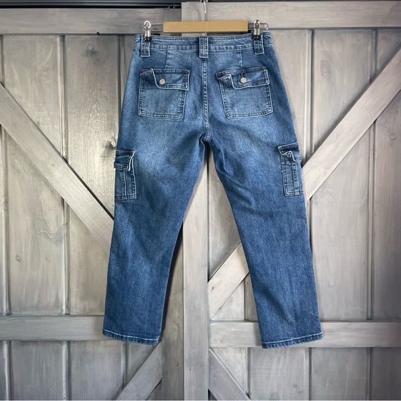 KanCan Cargo Denim Jeans Straight streetwear Size 7/27 - Picture 4 of 5